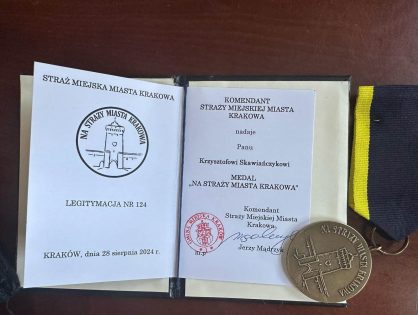 Medal za odwagę i poświęcenie dla Pana dr Krzysztofa Skawiańczyka